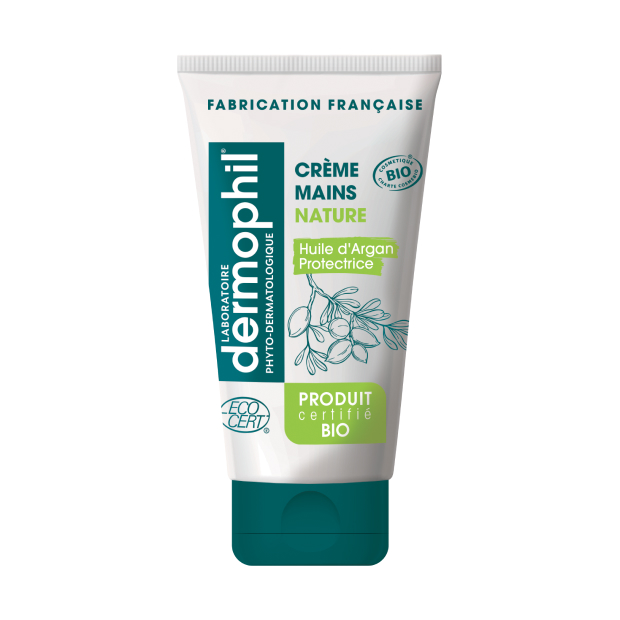 creme mainsprotectrice nature argan certifiee bio dermophil
