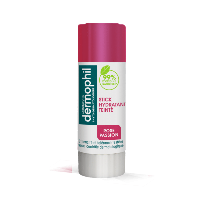 stick soin teinté rose passion