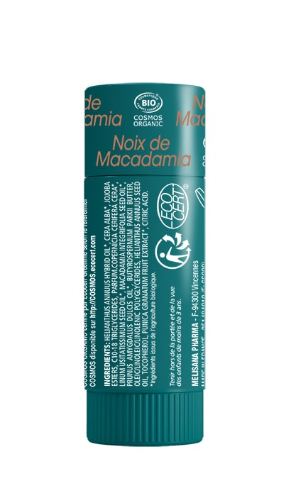 Stick Lèvres Noix de Macadamia certifié BIO 360 view