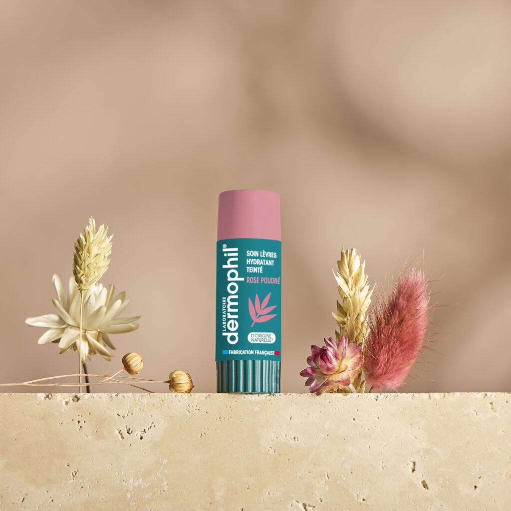 Stick Lèvres Soin Teinté Rose Poudré